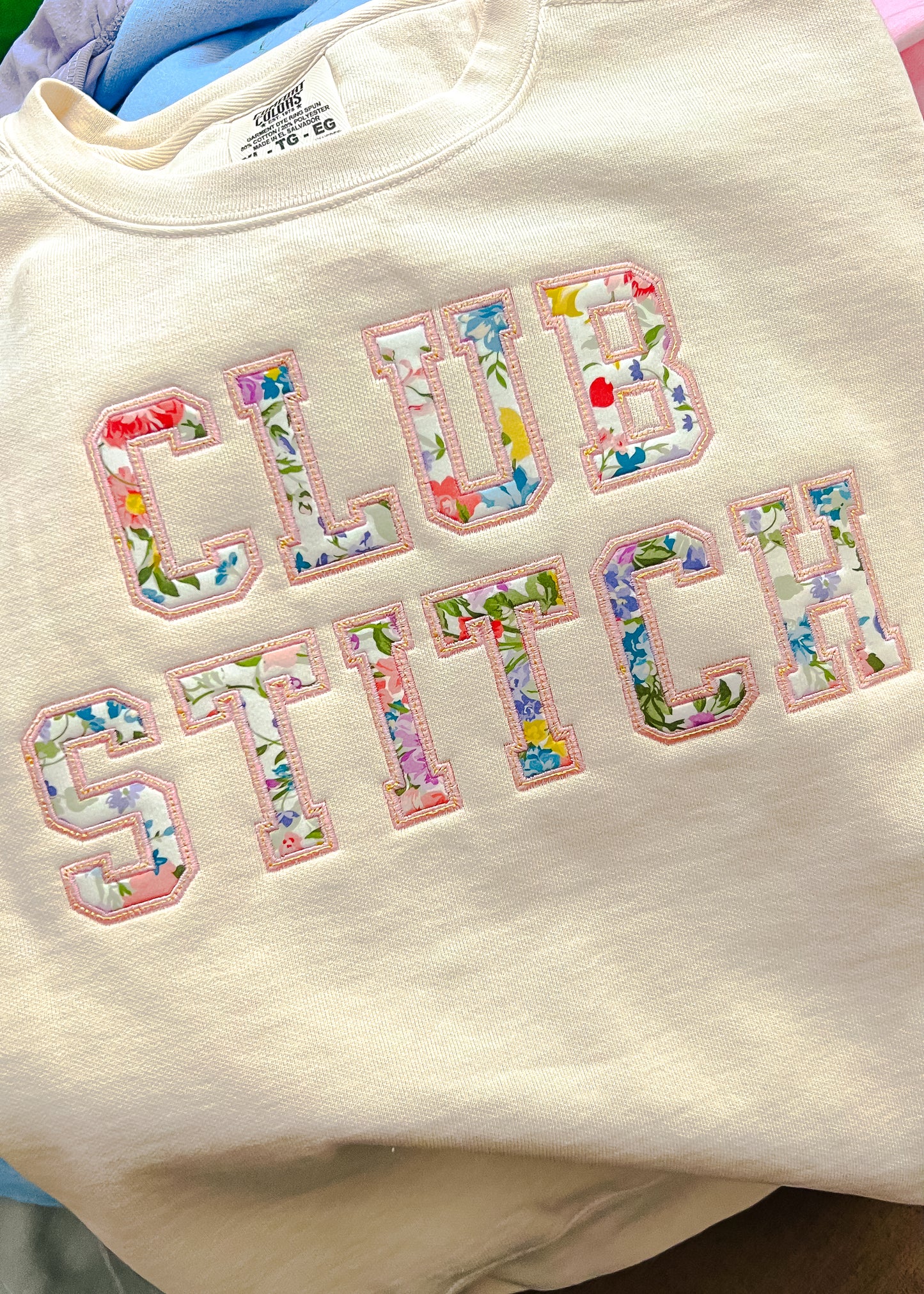 Custom Applique Font Sweatshirt