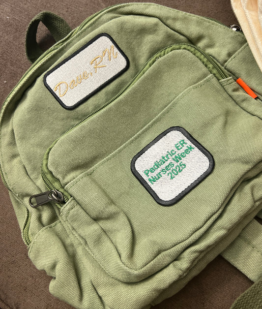 Custom Embroidered Name Patch