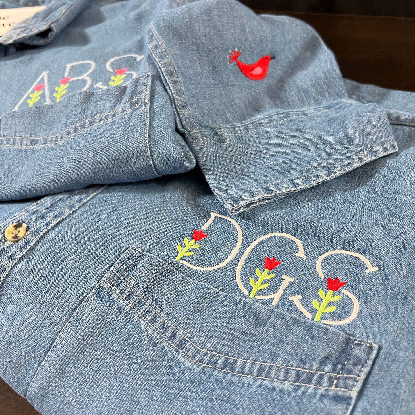 Vintage Inspired Denim Button-Up