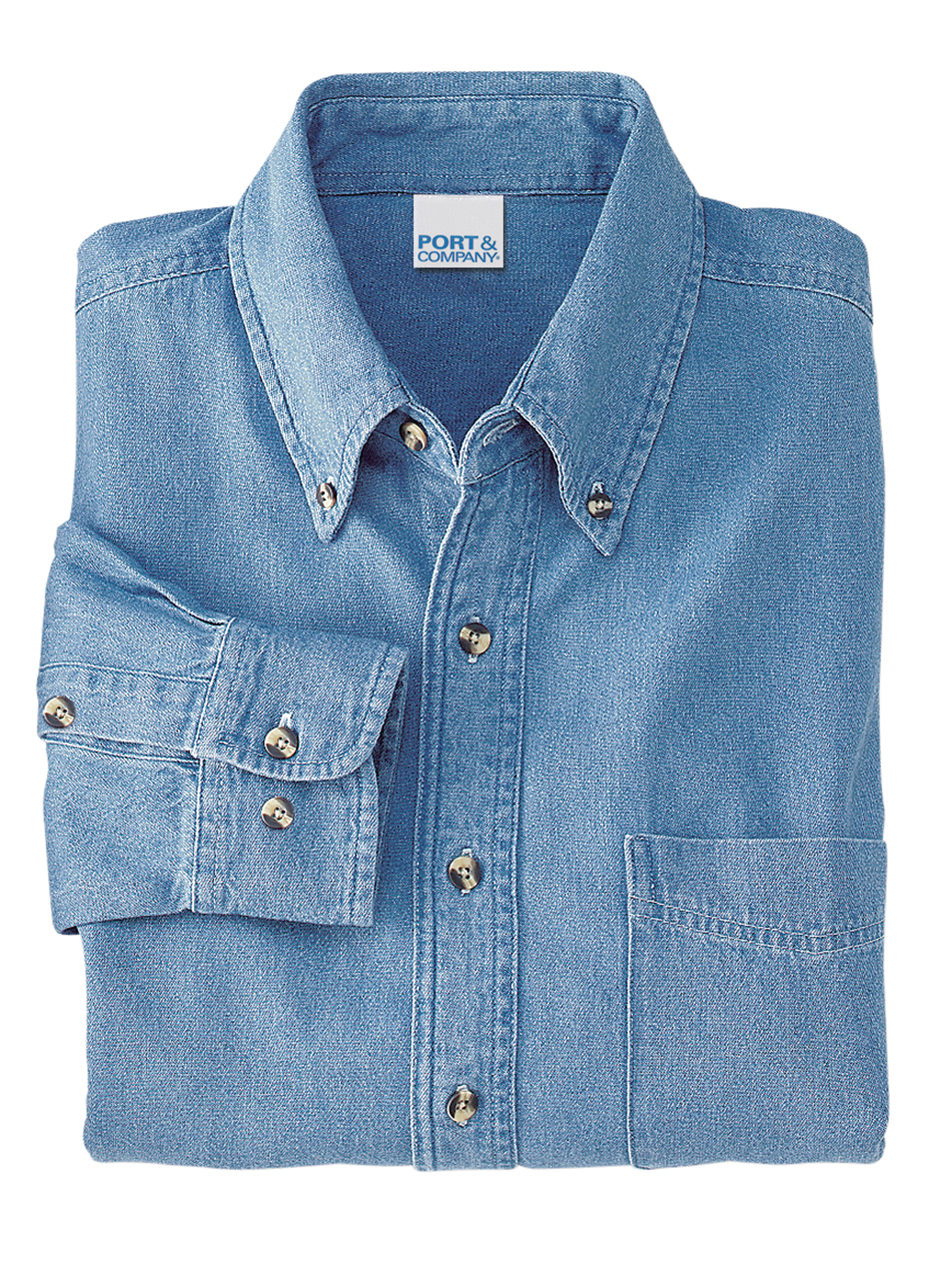 Vintage Inspired Denim Button-Up
